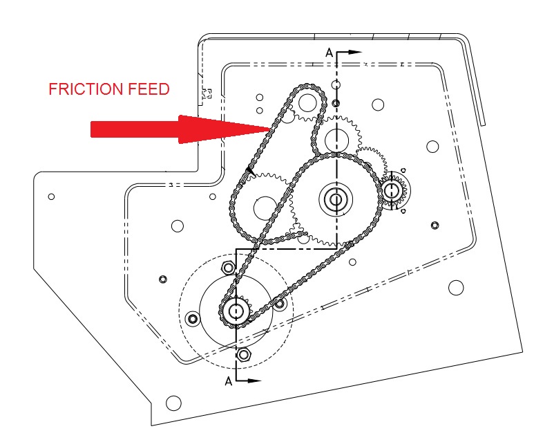 product Secondary Drive Chain (Friction Feed) (220-A-079)